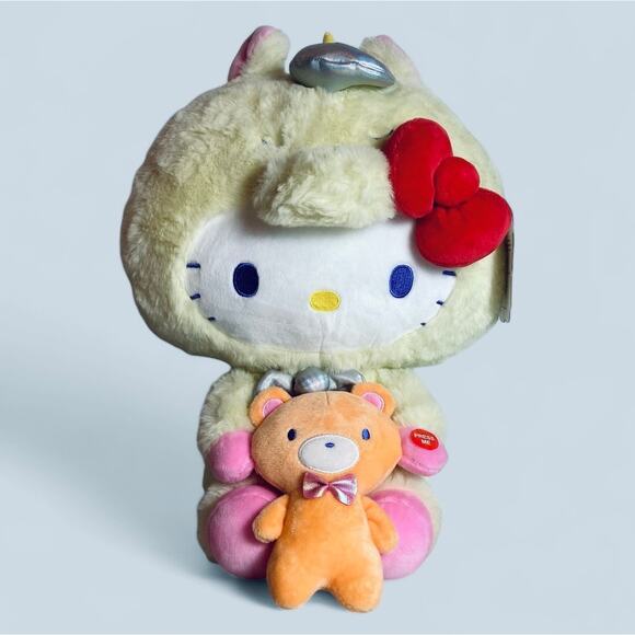 NWT Hello Kitty Light Up Unicorn 13” Stuffed Animal Plush Toy Teddy Bear Friends - Picture 1 of 9